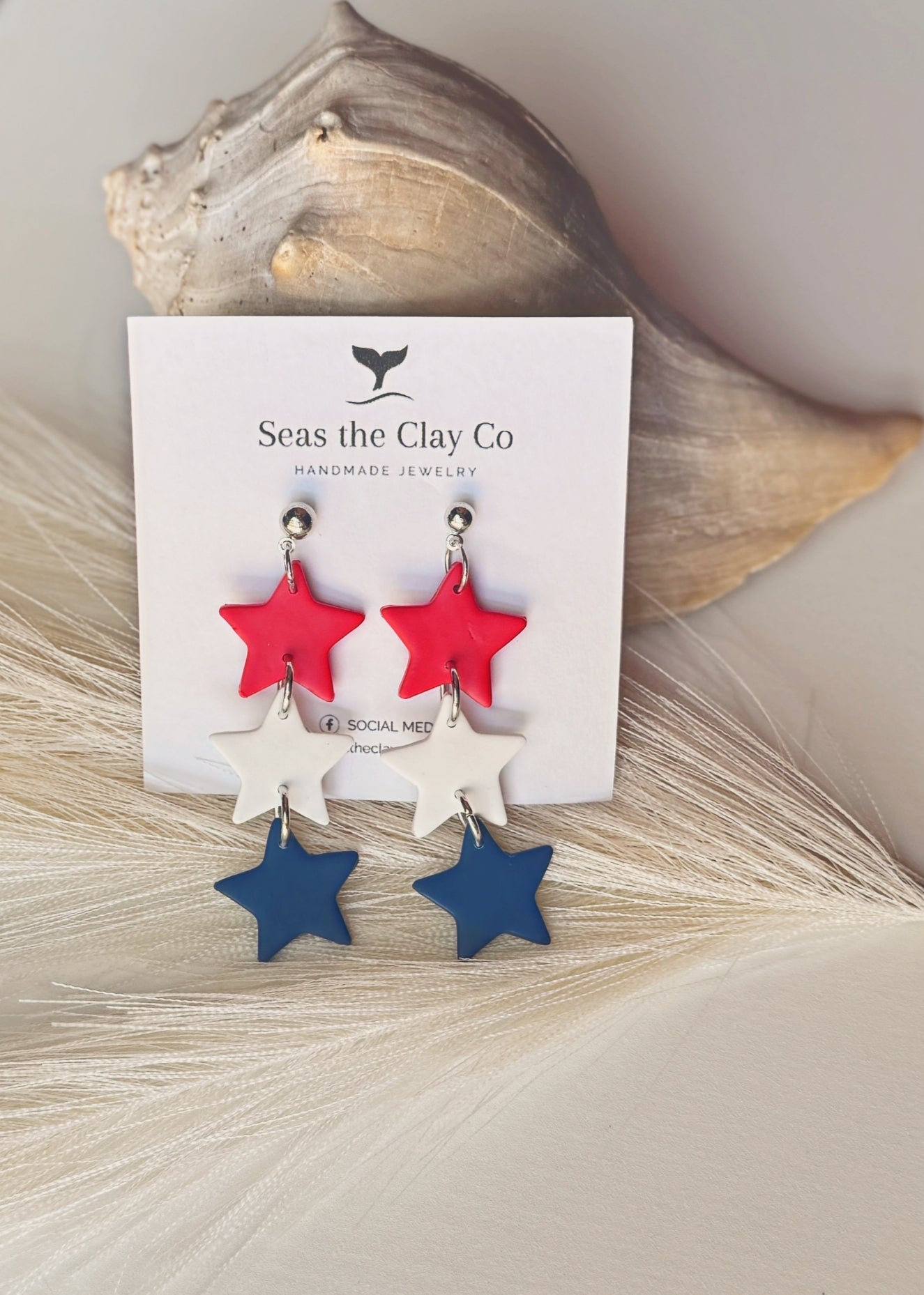 Patriotic Earrings #2 - Memorial Day | 4th of July image 1