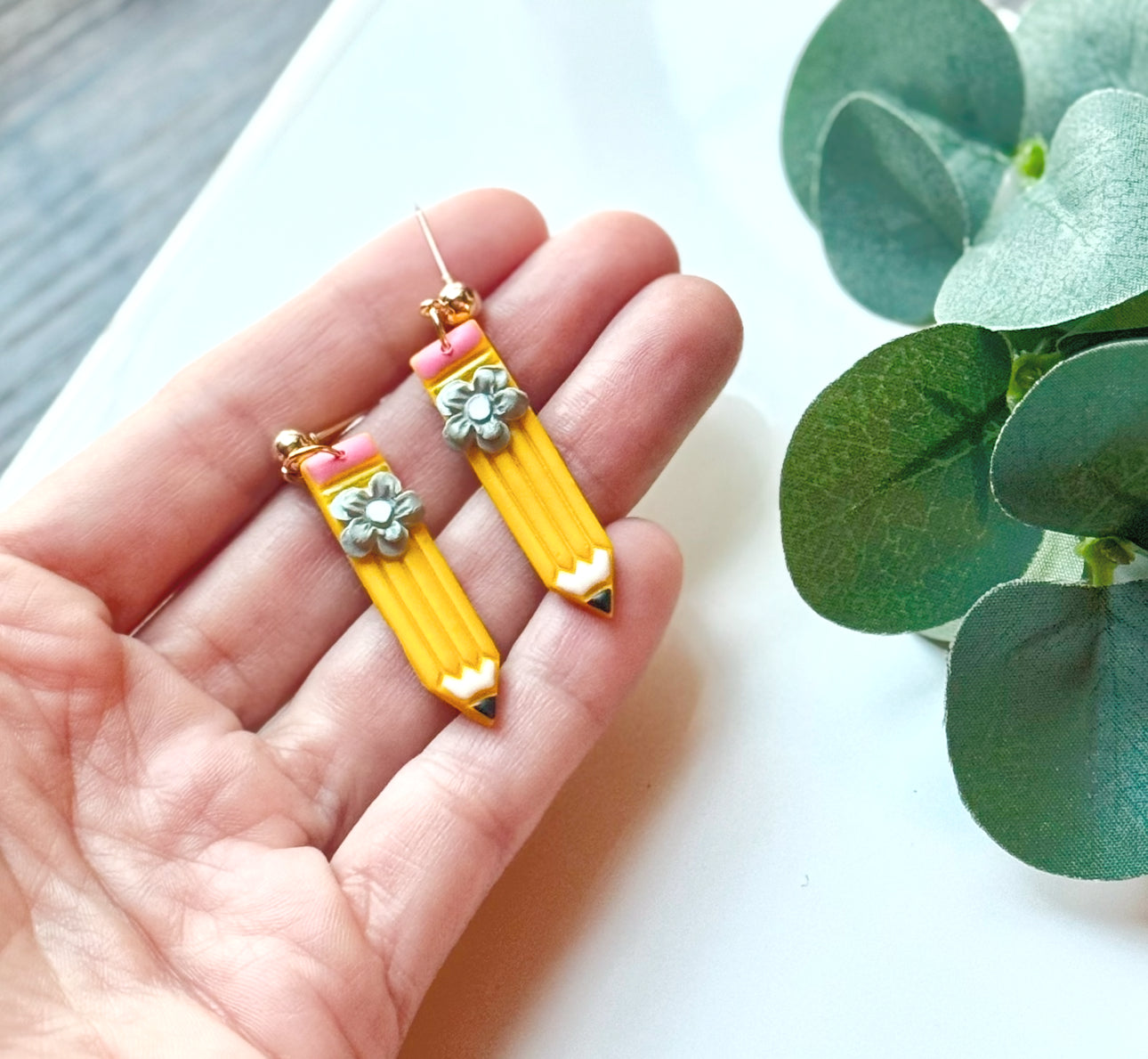 Long Pencil Earrings image 1