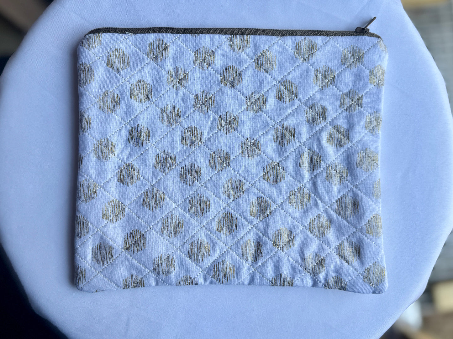 Quilted Zipper Pouch