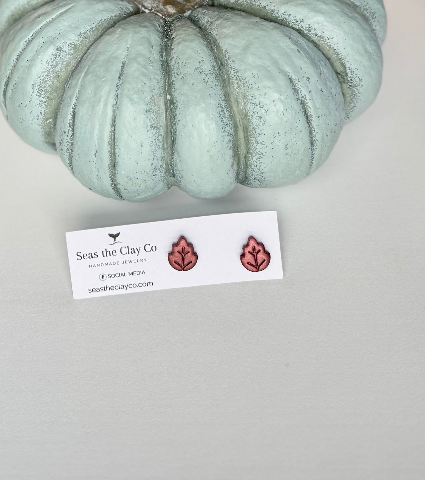Bronze Leaf Studs