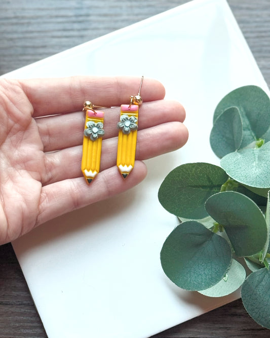 Long Pencil Earrings image 0