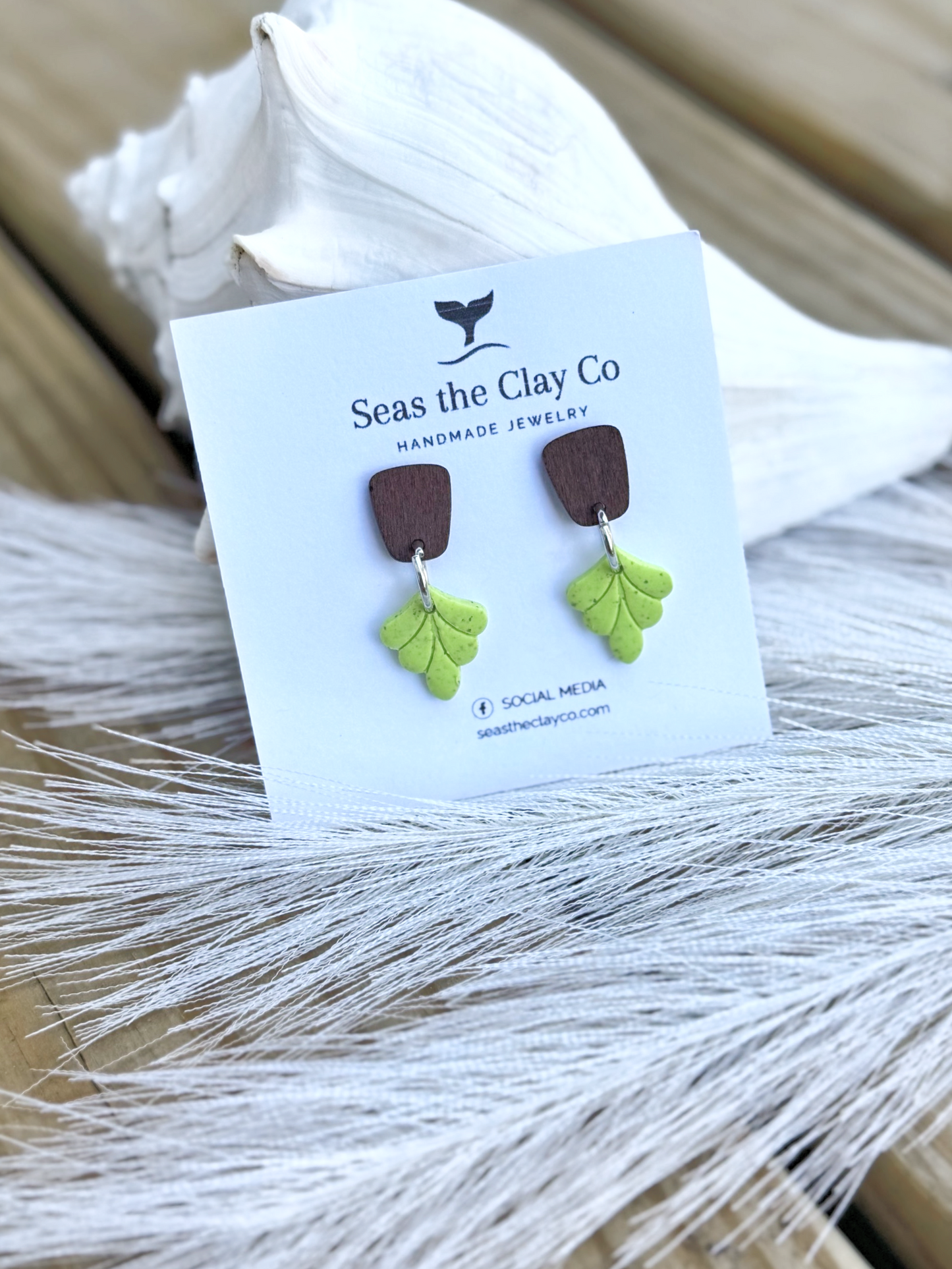 Green Teardrop Dangle image 1