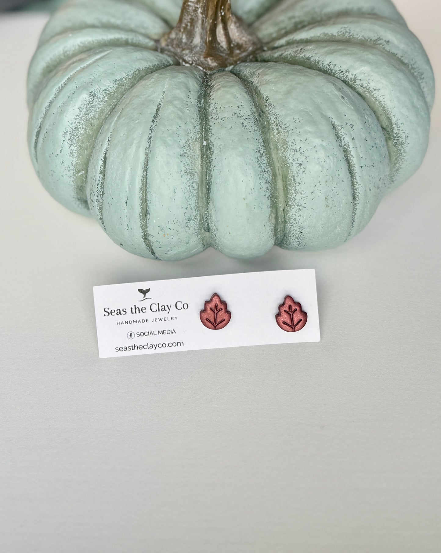 Bronze Leaf Studs
