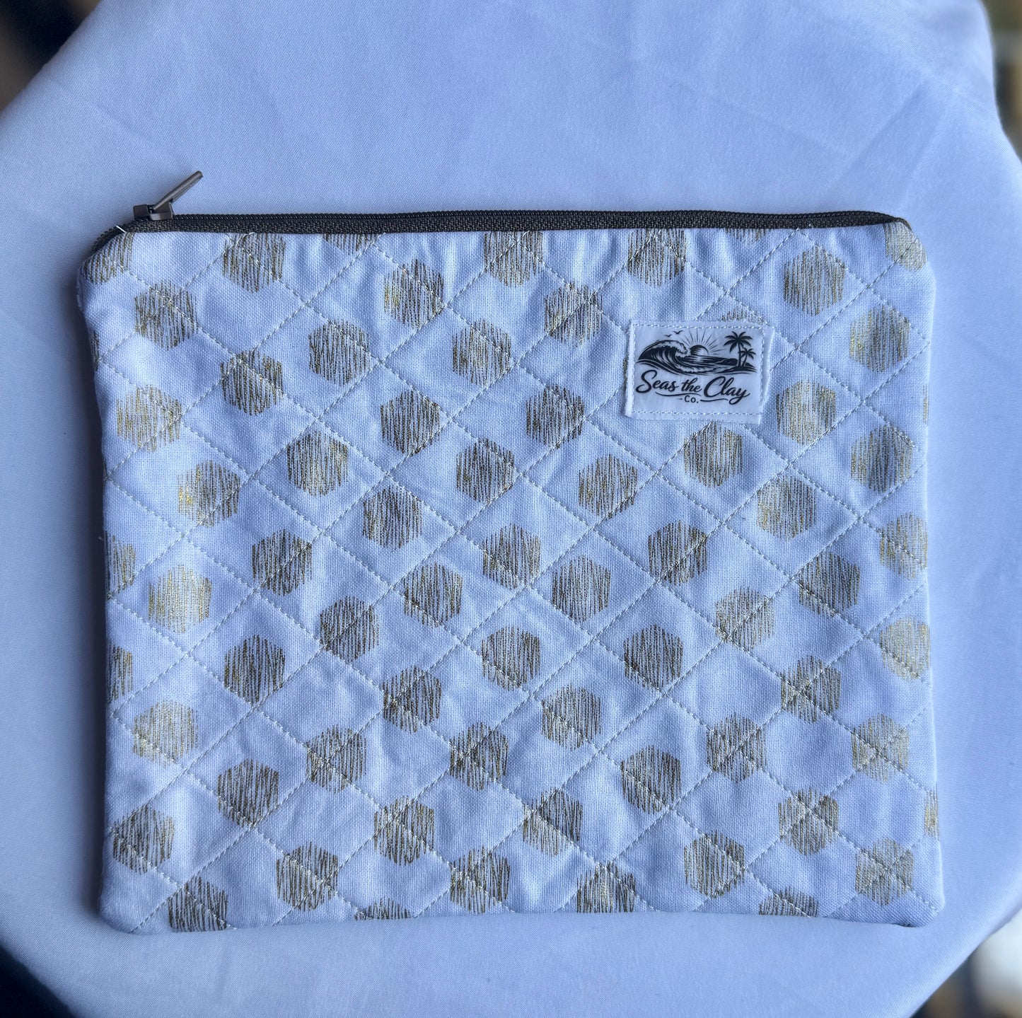 Quilted Zipper Pouch