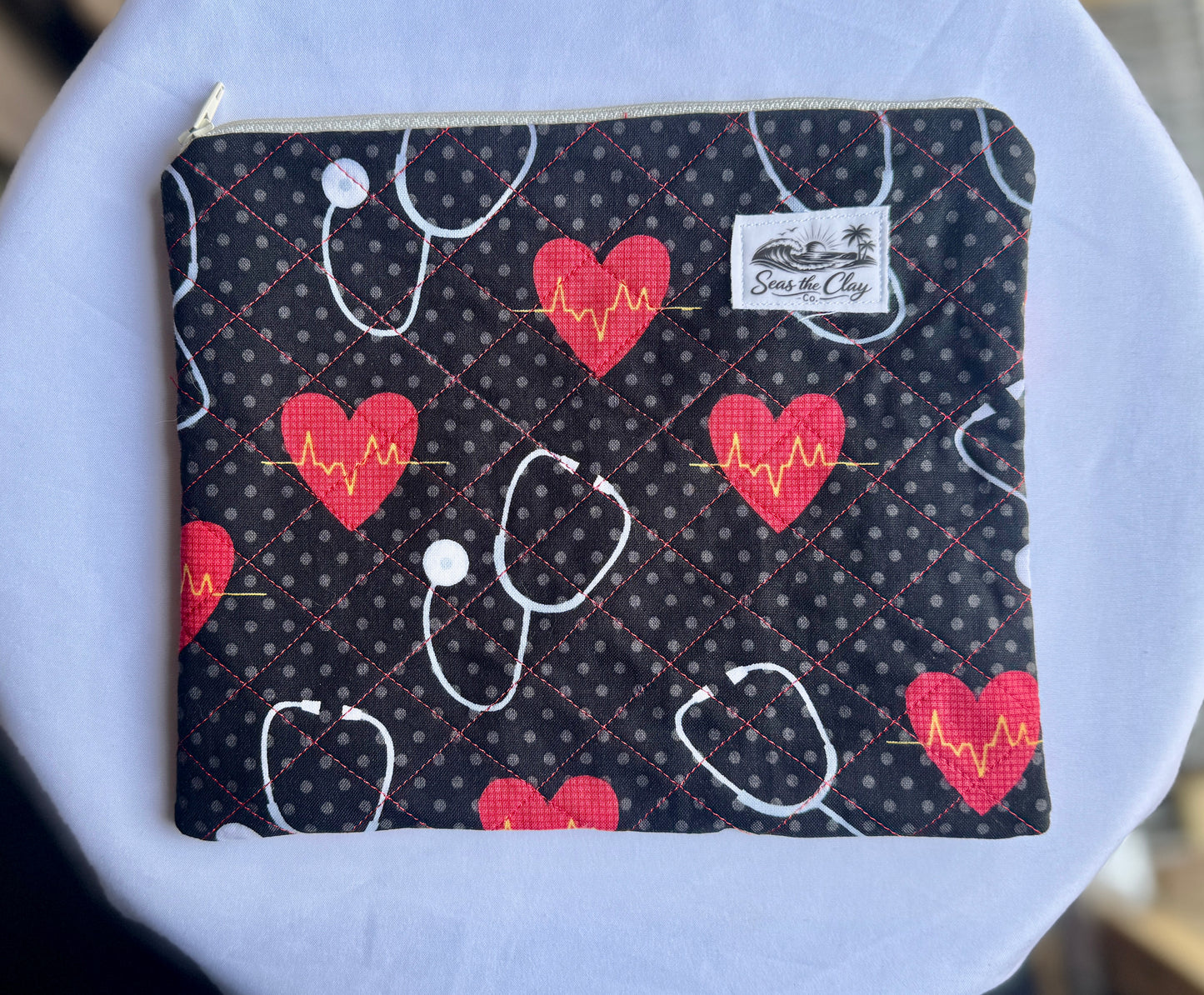 Quilted Zipper Pouch