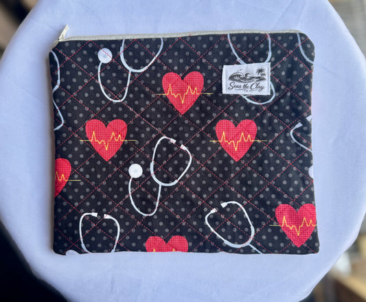 Quilted Zipper Pouch