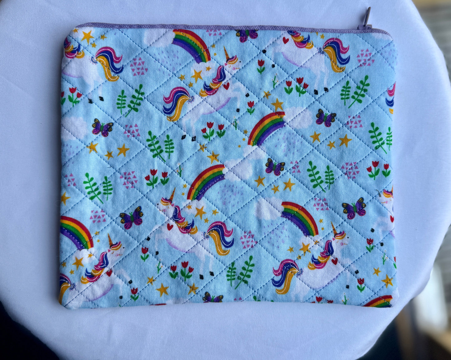 Quilted Zipper Pouch