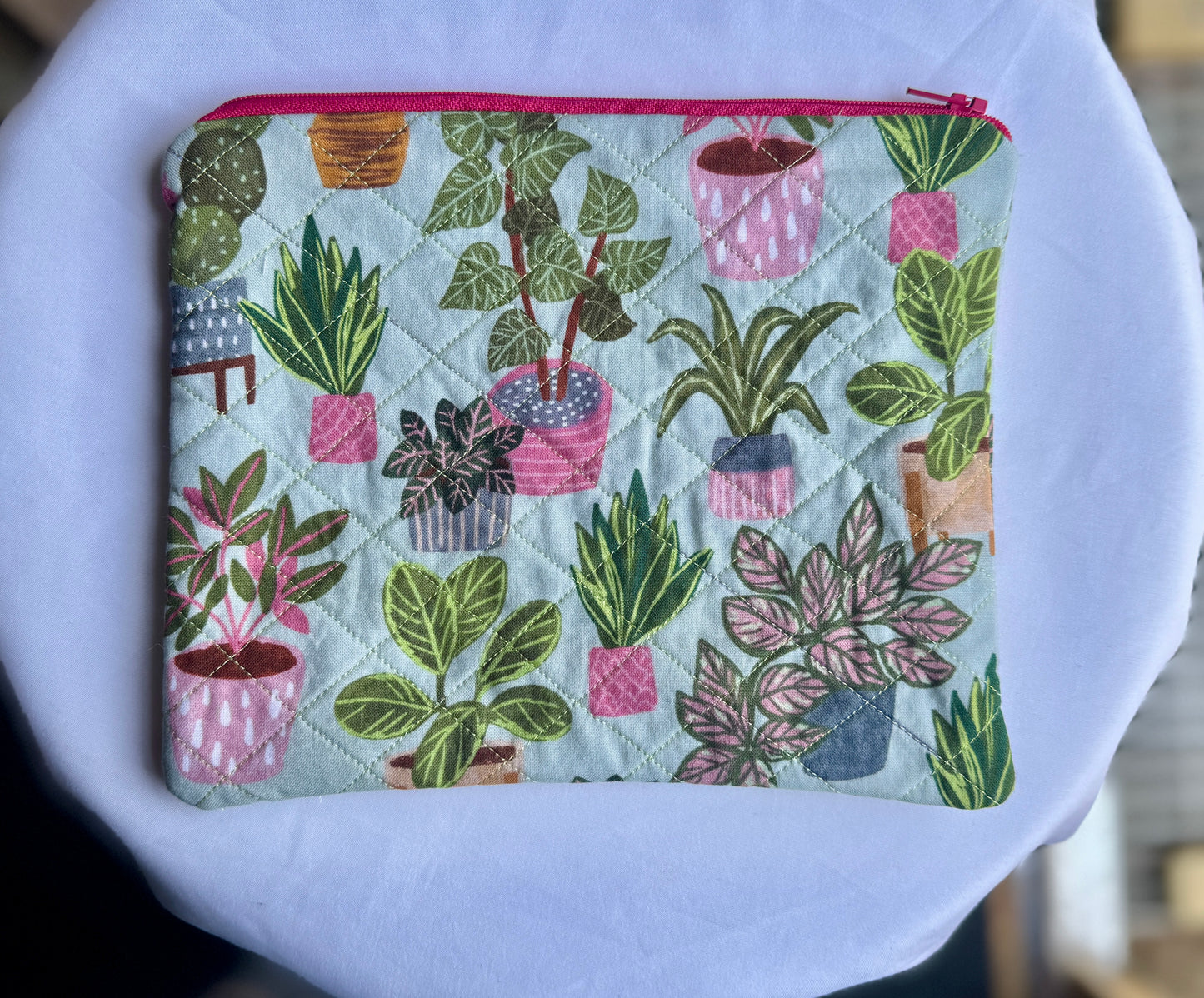 Quilted Zipper Pouch