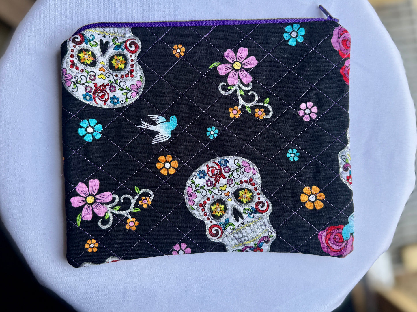 Quilted Zipper Pouch
