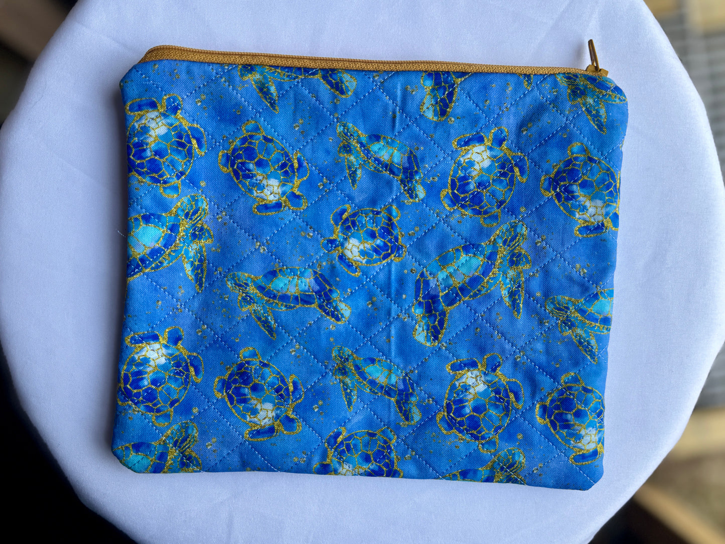 Quilted Zipper Pouch