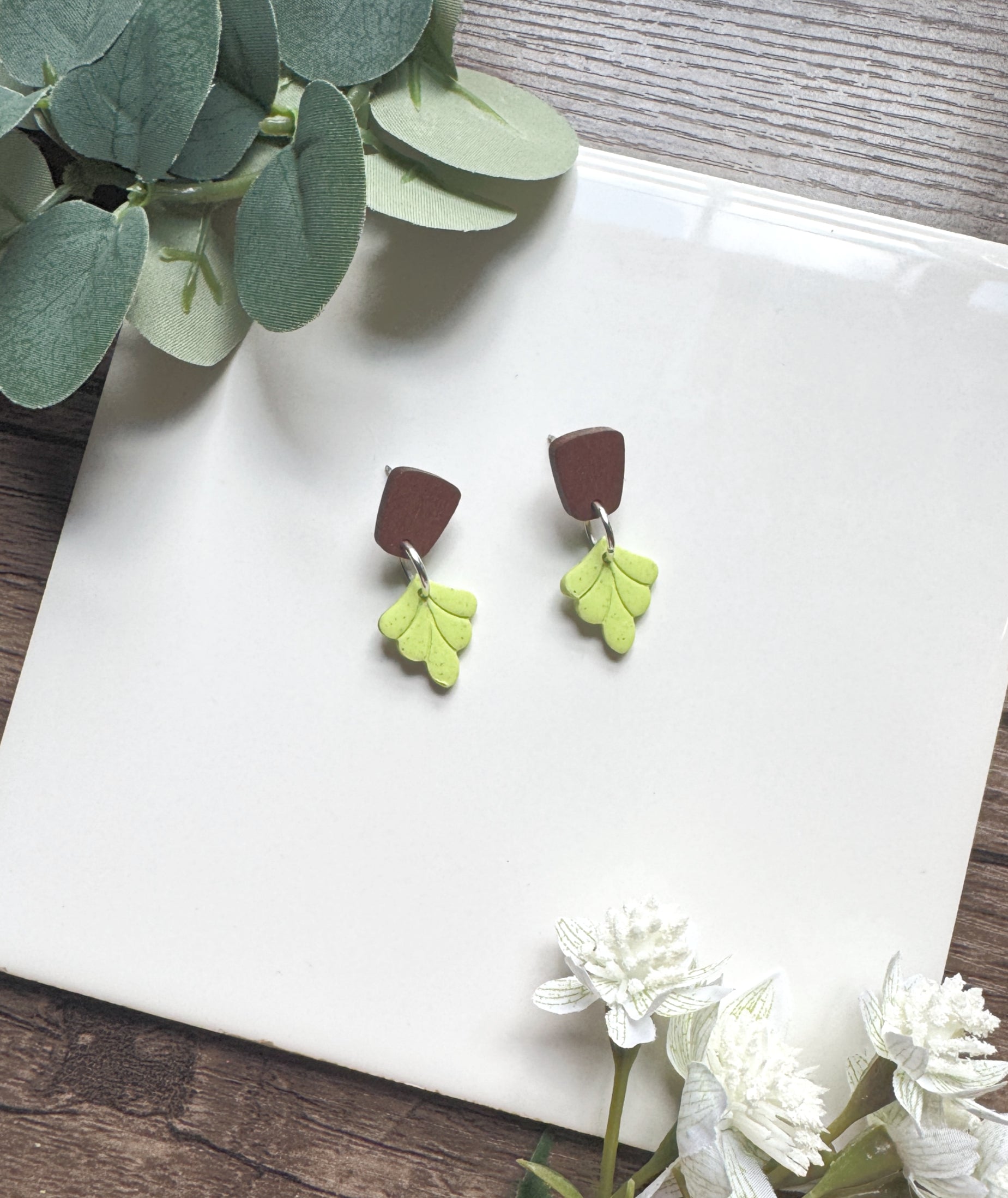 Green Teardrop Dangle image 3